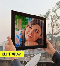 3D illusion photo frame - White, 8 x 12 inch