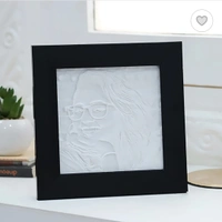 3D Light Photo Frame - White, 8 x 8 inch