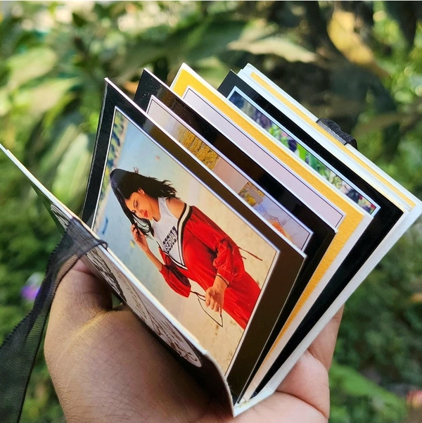 Mini Scrapbook Album with Photo Customization - White, 4 x 4 inch