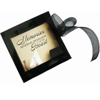 Mini Scrapbook Album with Photo Customization - Black, 6 x 6 inch