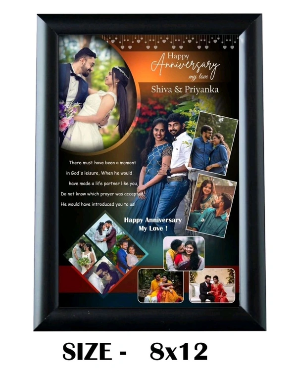Collage Photo Frame - White, 8 X 12 inch