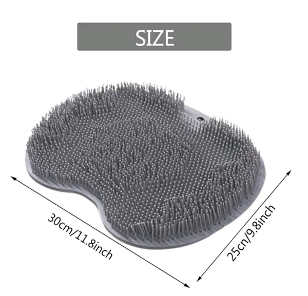 Lazy Silicone Bath Massage Cushion with Suction Cup, Shower Foot Scrubber Brush Foot Bath Mat Scrubber
