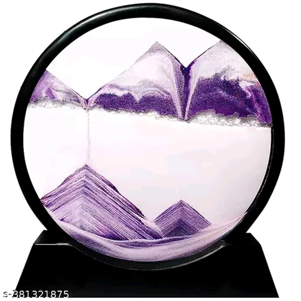 3D Dynamic Sand Art Home Decor  - Purple