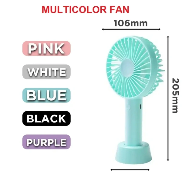 Handheld Mini Portable Fan USB Fan Cooler With 3 Wind Speed 