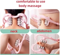 Neck Massager Pinpoint Roller Neck Spine Massage Tool Relaxer Handheld Roller Therapy Neck Acupoints Manual Massager