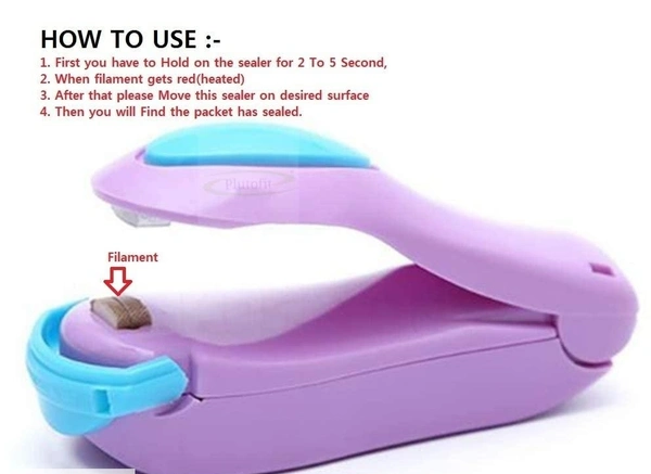 Portable Small Heat Sealer Mini Sealing Machine for Food Storage Vacuum Bag, Chip, Plastic, Snack Bags Etc