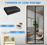 Door Curtain-Mesh Screen Net Home Magnetic Anti Mosquito 