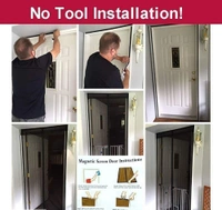 Door Curtain-Mesh Screen Net Home Magnetic Anti Mosquito 