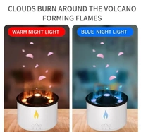 Aromatherapy Humidifier Oil Diffuser/Humidifier, 2Mist Mosdes : Flame And Volcano For Home, Bedroom, Large Room.