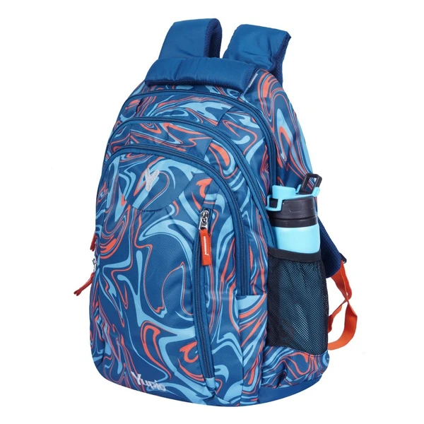 Yupio College bag - Blue With Orange