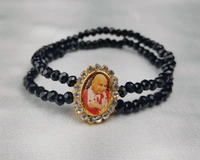 Jai Guruji Bracelet  - Black, Free Size