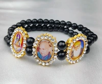 Jai Guruji Bracelet - Black, Free Size