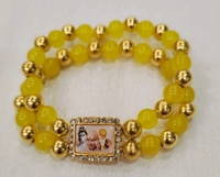 Jai Guruji Bracelet - Yellow, Free Size