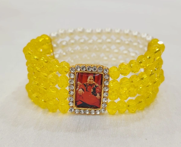 Jai Guruji Bracelet  - Bright Sun, Free Size