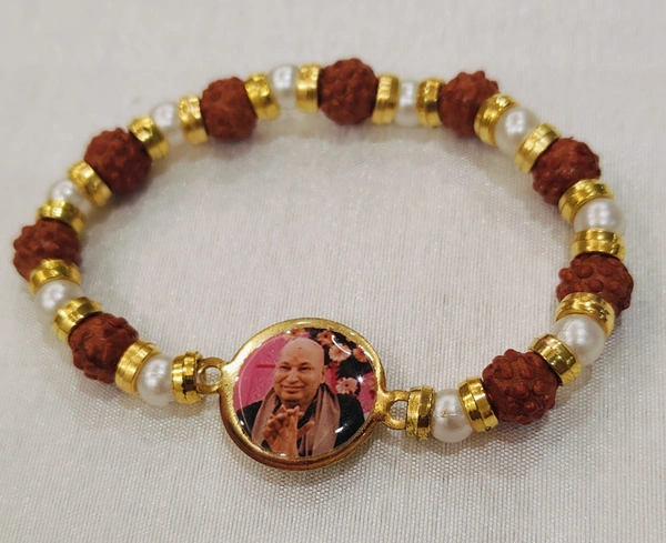 Jai Guruji Bracelet  - Brown, Free Size