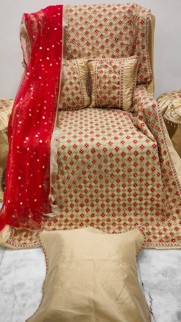 Jai Guruji Chola Set- 11 Pcs - Golden Dream