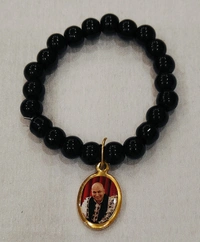 Jai Guruji Bracelet  - Black, Free Size