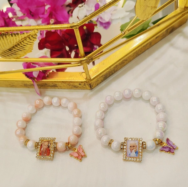 Jai Guruji Butterfly Charm Bracelet Random Colour