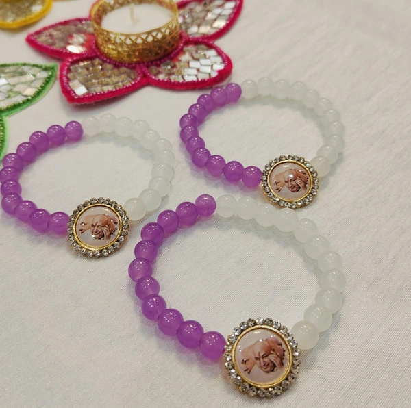 Jai Guruji Pack Of 12 Bracelets Multicolour  - Free Size, Magenta / Fuchsia