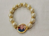 Jai Guruji Pack Of 12 Bracelets - White, Free Size
