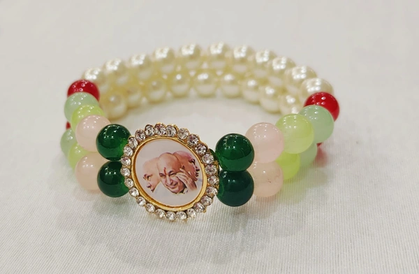 Jai Guruji Bracelet Multicolour  - White, Free Size