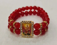 Mata Rani Bracelet  - Red, Free Size