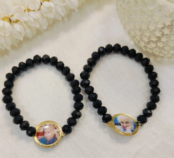 Pack Of 10 Bracelets  - Black, Free Size