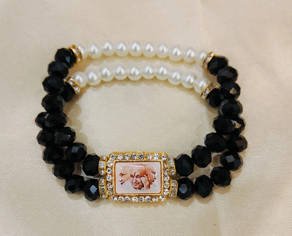 Guruji Bracelet  - Black, Free Size