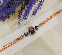 Jai Guruji Rose Gold Gents Bracelet 