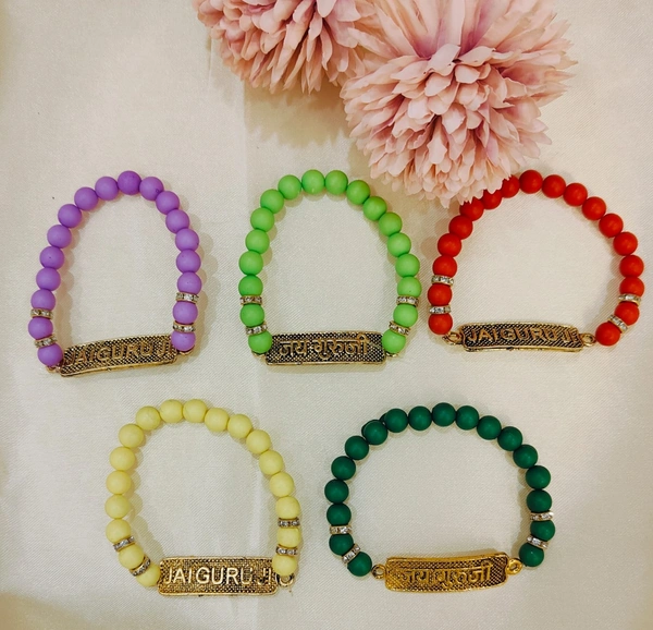 Jai Guruji Multicolour Pack Of 10 Bracelets  - Free Size