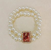 Jai Guruji Pearl Bracelet  - Free Size, White