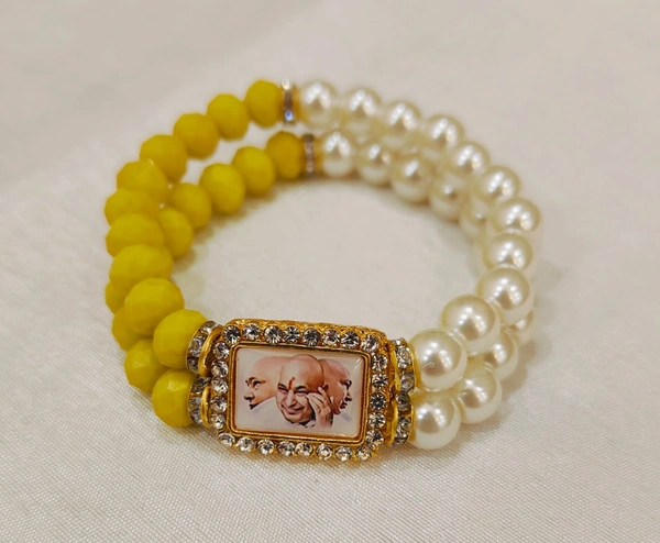 Jai Guruji Dual Colour Bracelet  - Free Size
