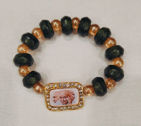 Jai Guruji Monalisa  Bracelet  - Pine Green