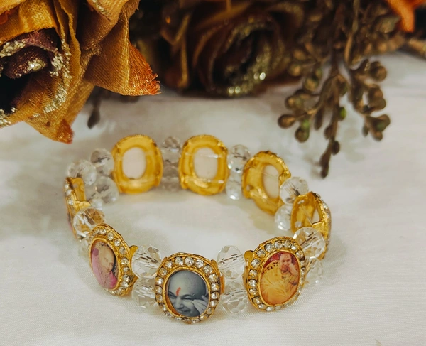 Jai Guruji Eight Swaroop Bracelet  - Free Size