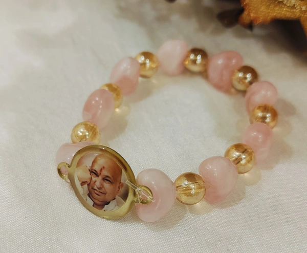 Jai Guruji Pack Of 10 Bracelets  - Free Size, Pink Lace