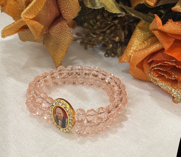 Jai Guruji Crystal Bracelet  - Amour, Free Size