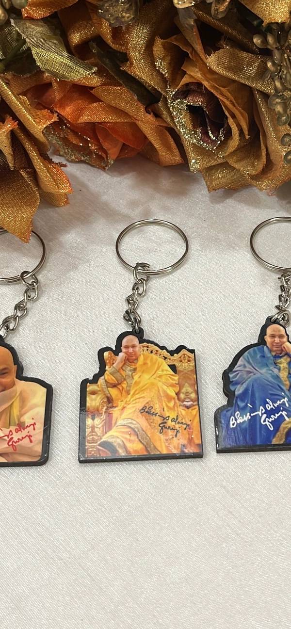 Jai Guruji Double Sided Key Ring Pack Of 10