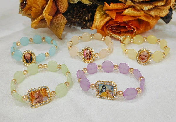 Jai Guruji Multicolour Bracelet Pack Of 10 Pieces  - Free Size
