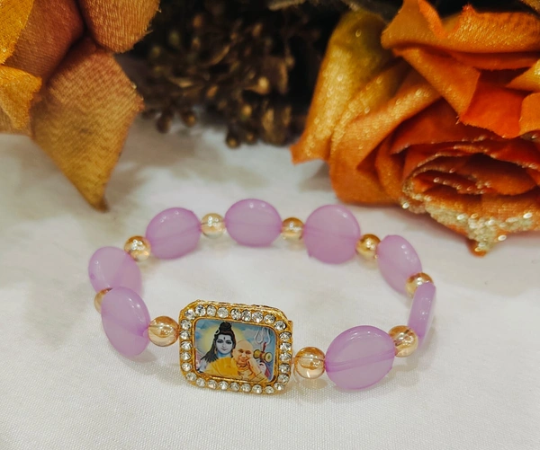 Jai Guruji Multicolour Bracelet Pack Of 10 Pieces  - Free Size