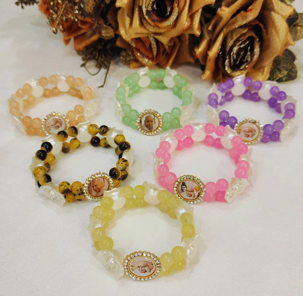 Jai Guruji Pack Of 12 Floral Multicolour Bracelets  - Free Size
