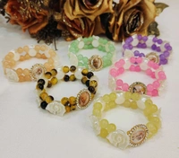 Jai Guruji Pack Of 12 Floral Multicolour Bracelets  - Free Size