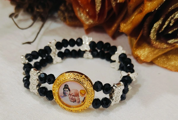 Jai Guruji Couple Bracelet -2 Pc Set  - Free Size