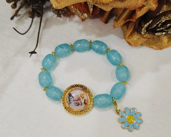 Jai Guruji Imported Beads Bracelet - Free Size