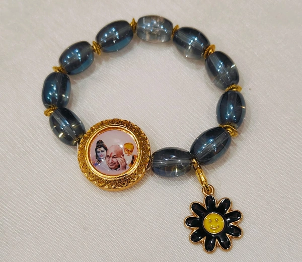 Jai Guruji Imported Beads Bracelet-Single Pc - Free Size