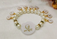 Jai Guruji Resin Bracelet- Single Piece  - White, Free Size