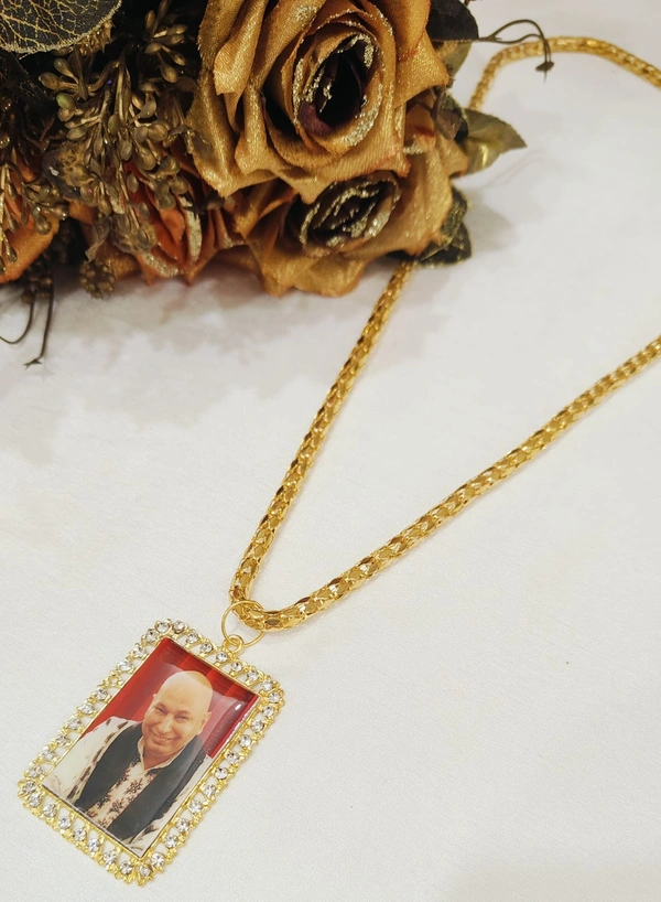 Jai Guruji Golden Chain With Big Locket