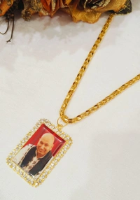 Jai Guruji Golden Chain With Big Locket
