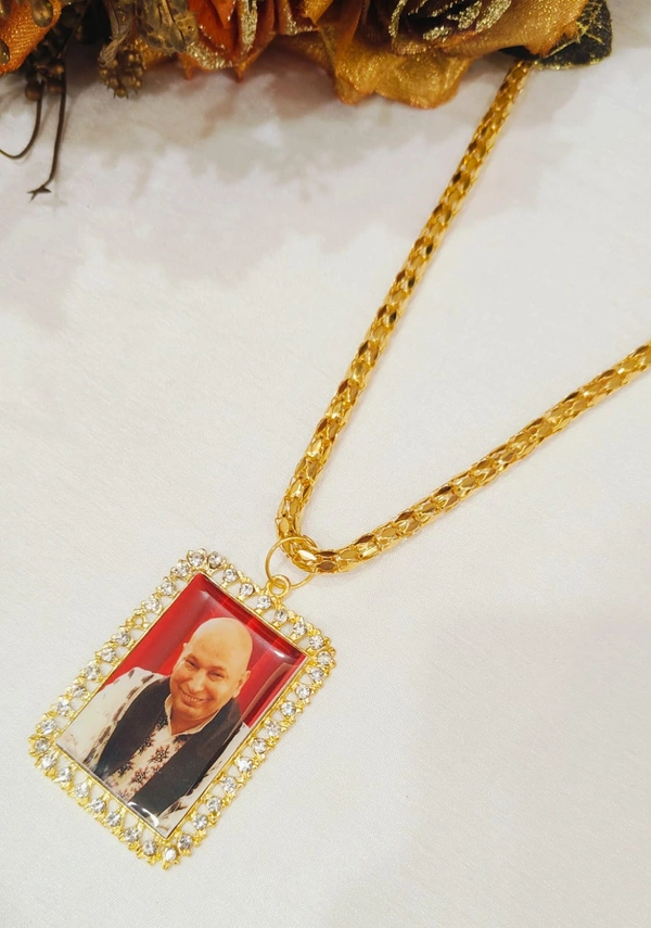 Jai Guruji Golden Chain With Big Locket