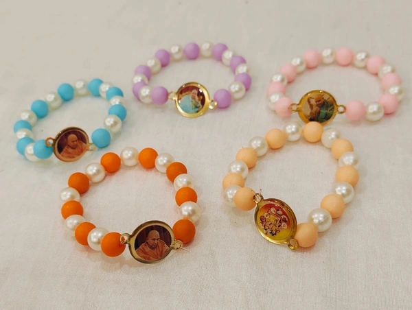 Jai Guruji Pack Of 10 Bracelets Multicolour - Free Size