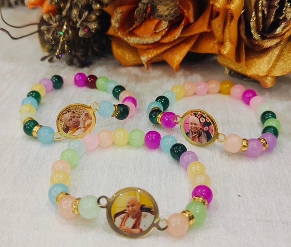 Jai Guruji Pack Of 10 Bracelets Multicolour - Free Size